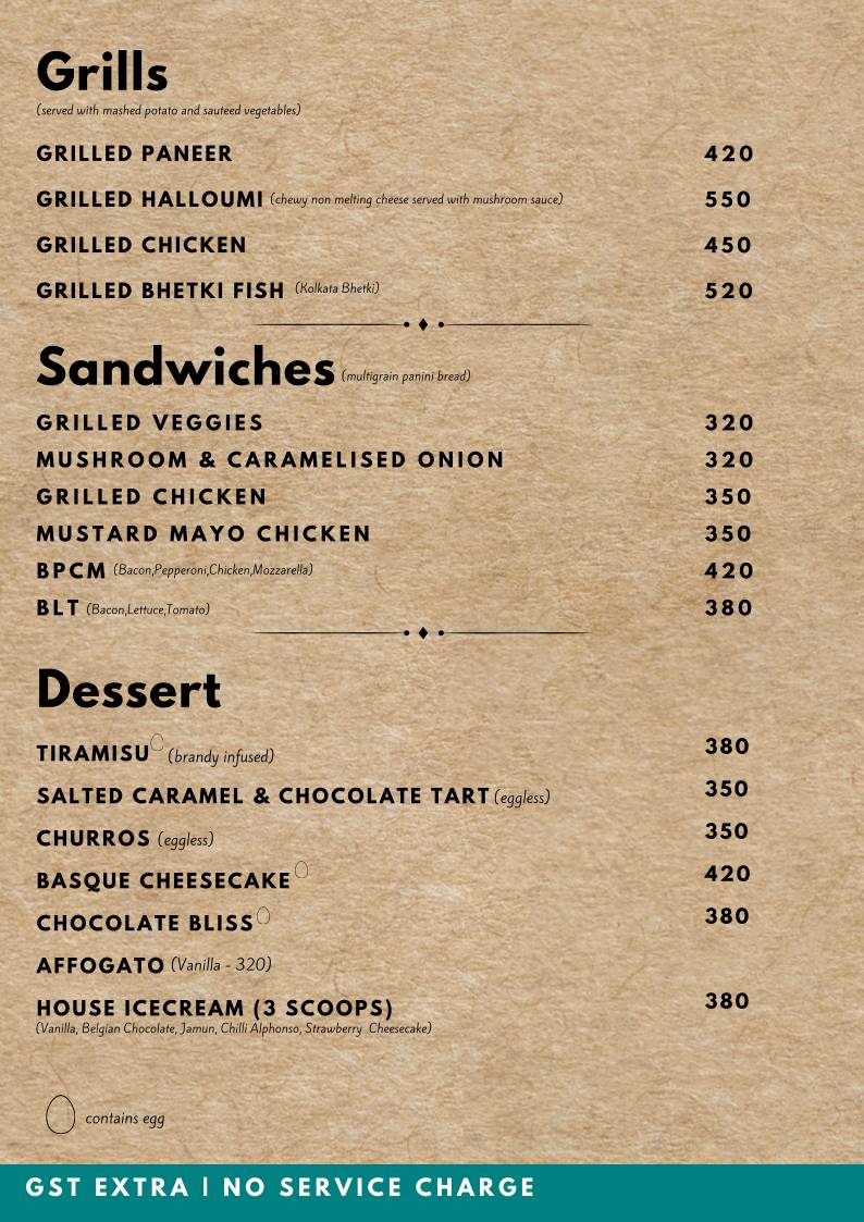Pico - Pizzeria & Coffee Bar menu