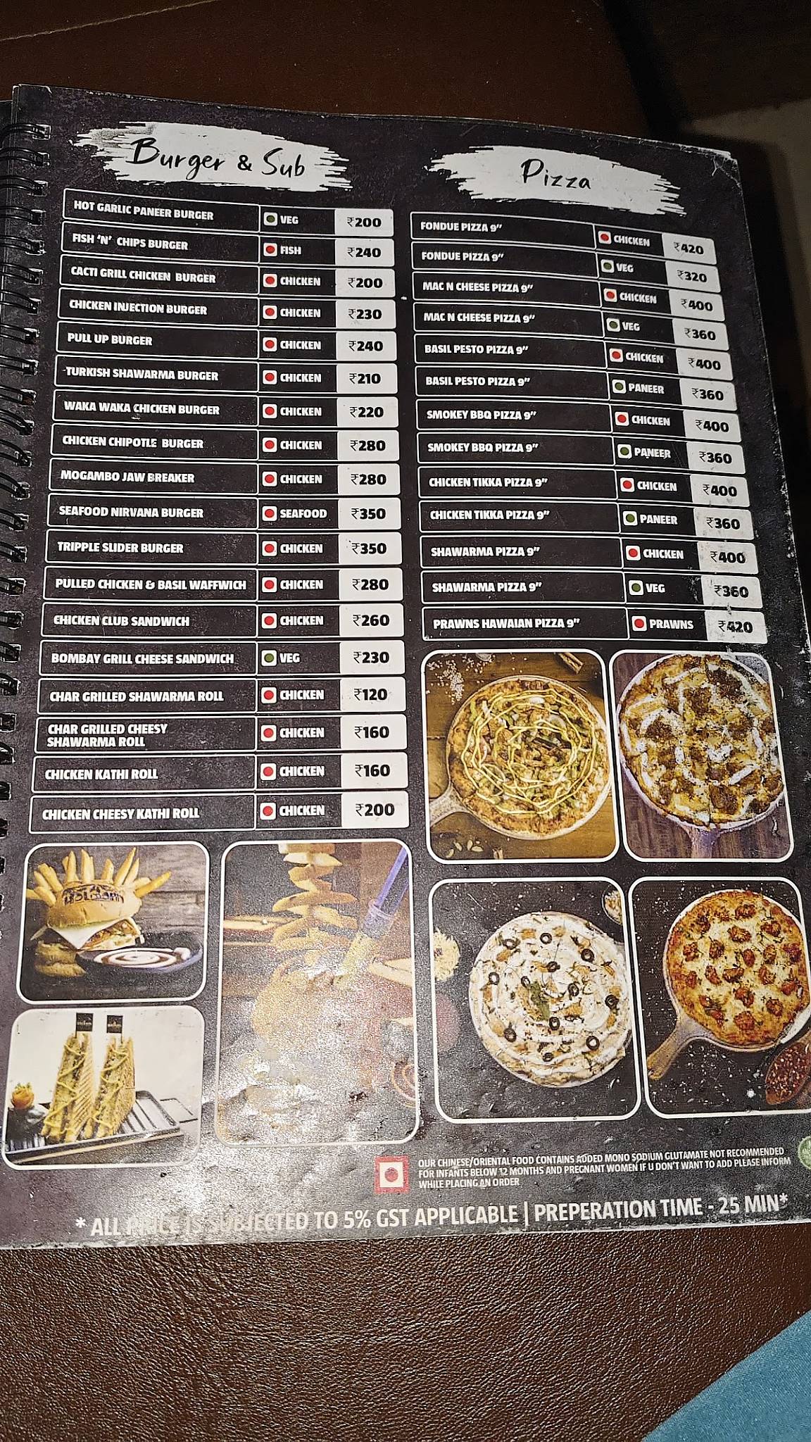 HOLBORN-THE FLAMING GASTRONOMY menu