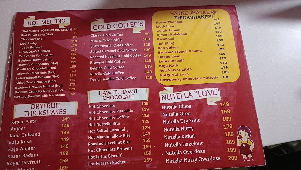 Krimmy ThickShakes - Madhapur menu
