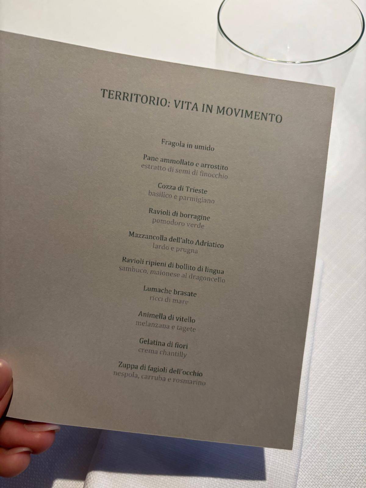Menu di L'Argine a Vencò 