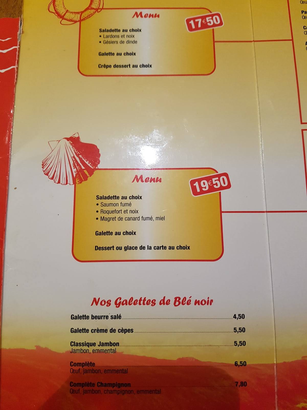 Menu de L'Armorique