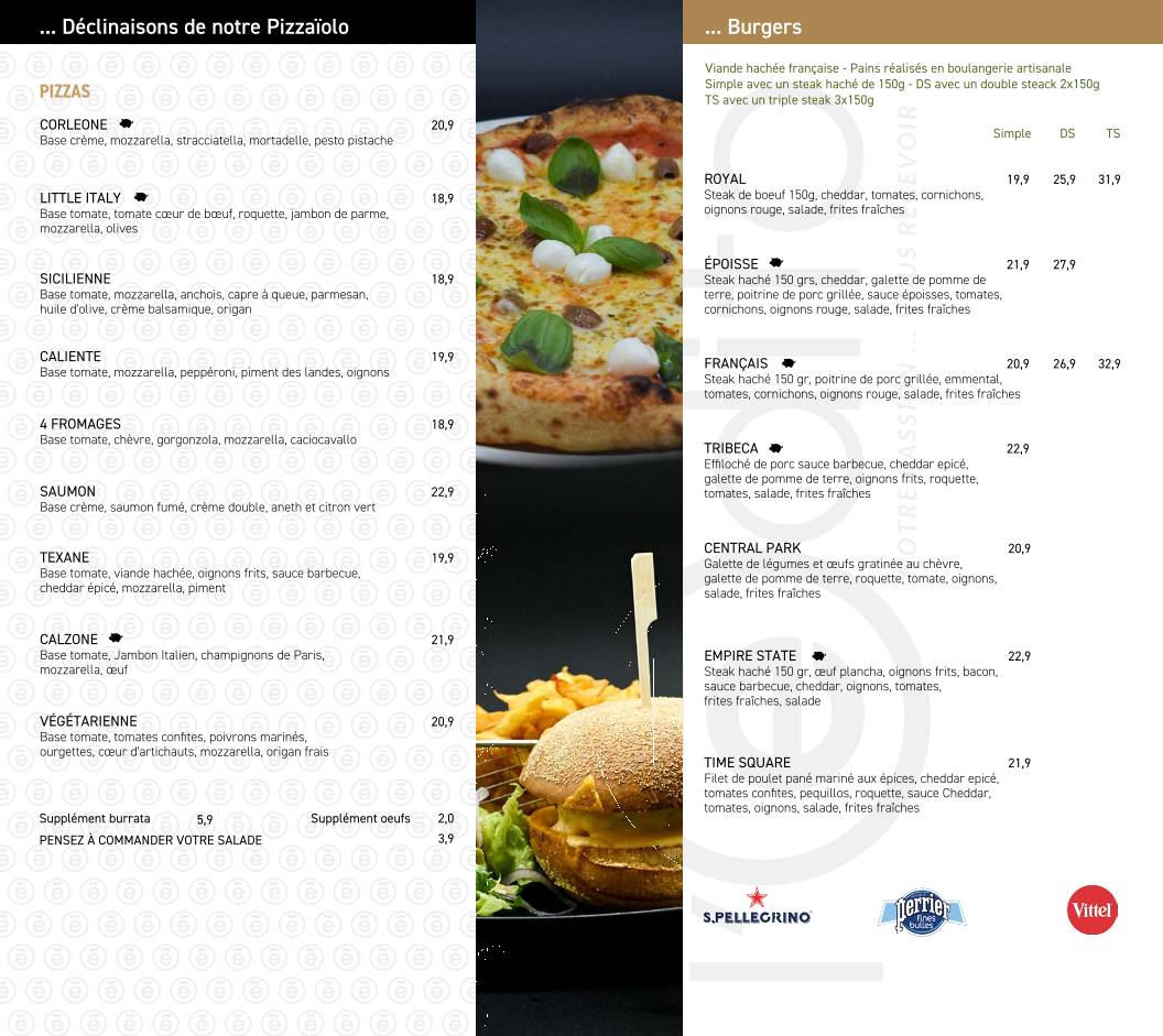Menu de L'Edito Dijon