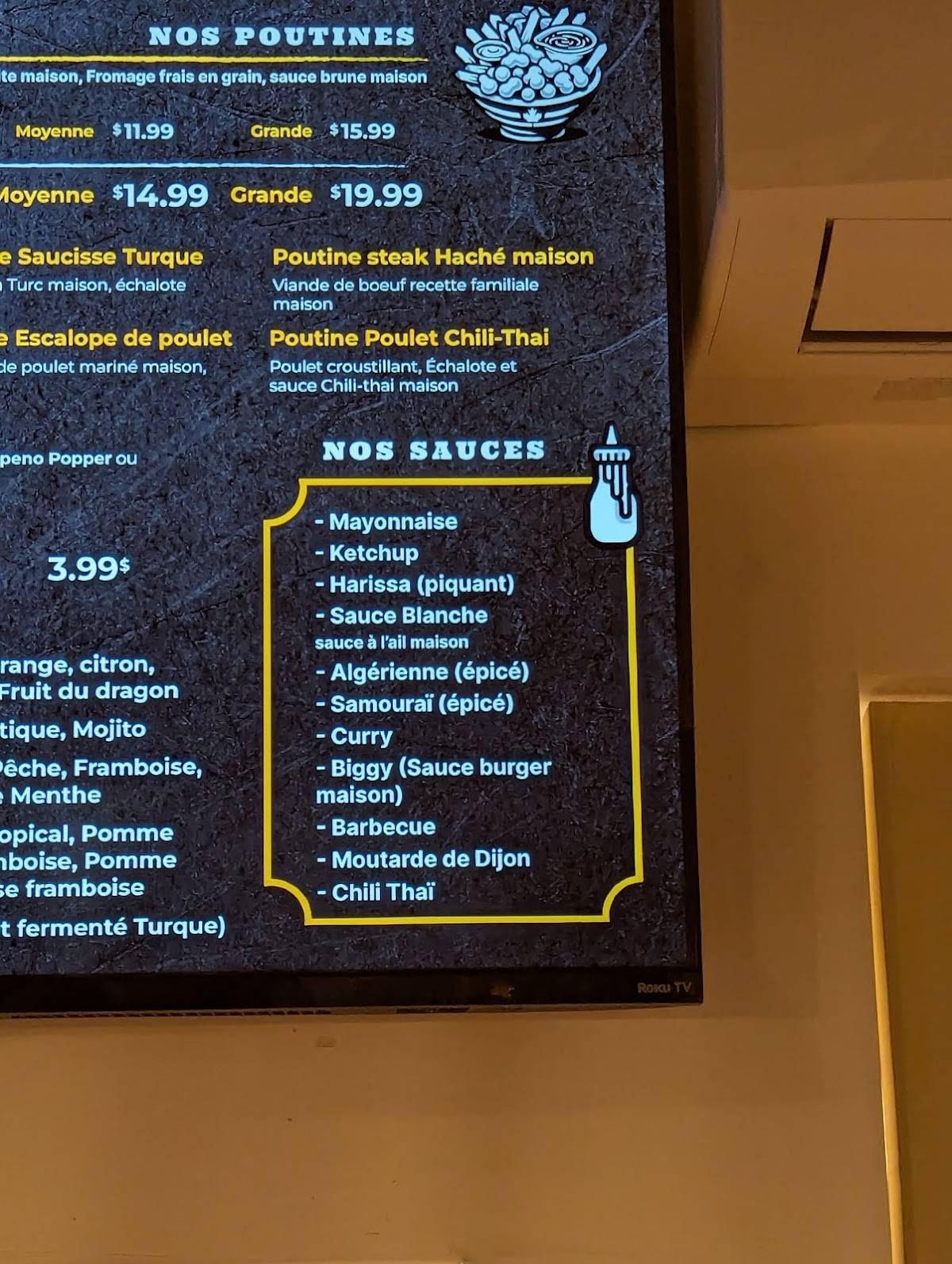Menu de Ephèse Montcalm