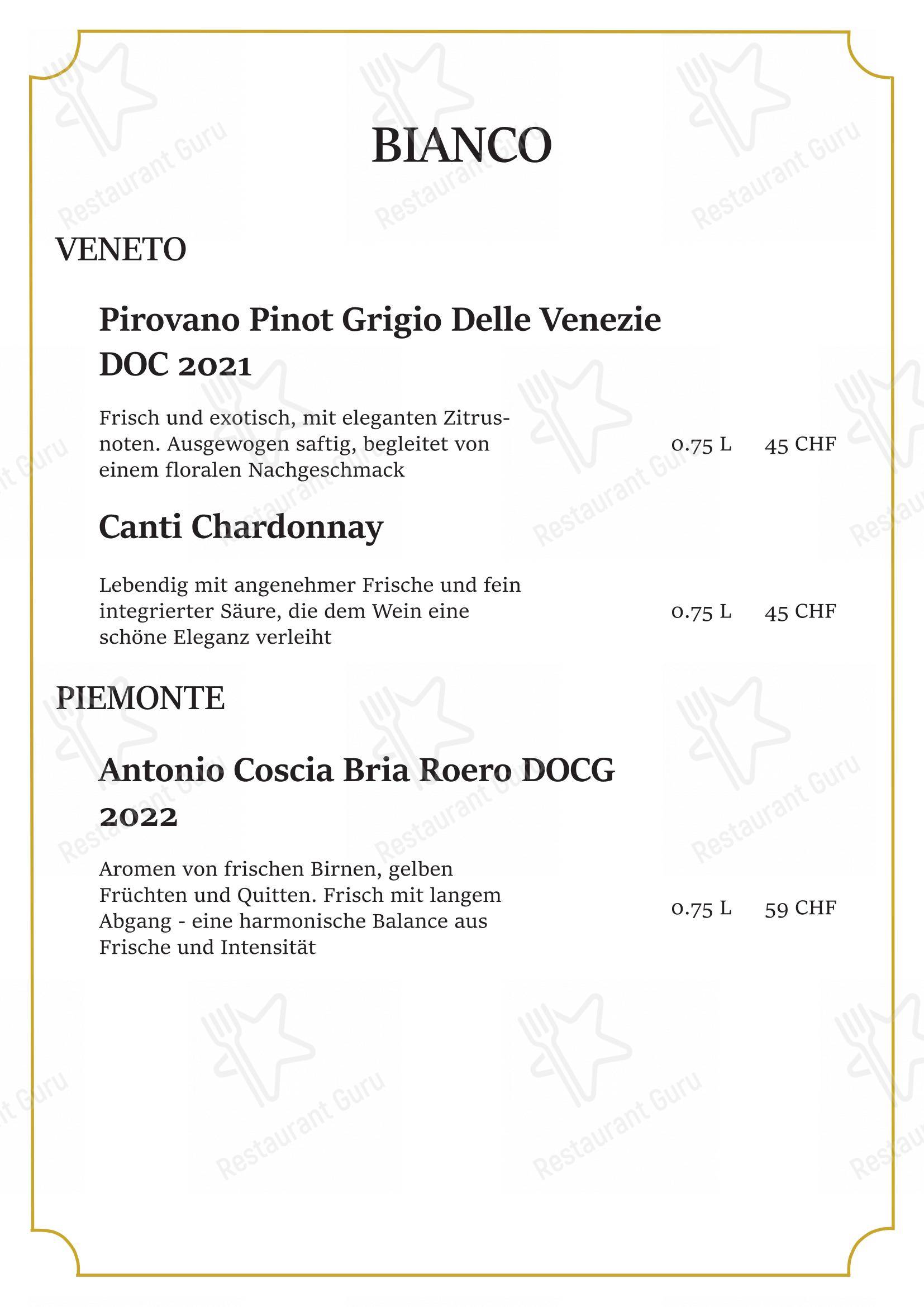 Menu di La Bottega da Pina - Menu bar