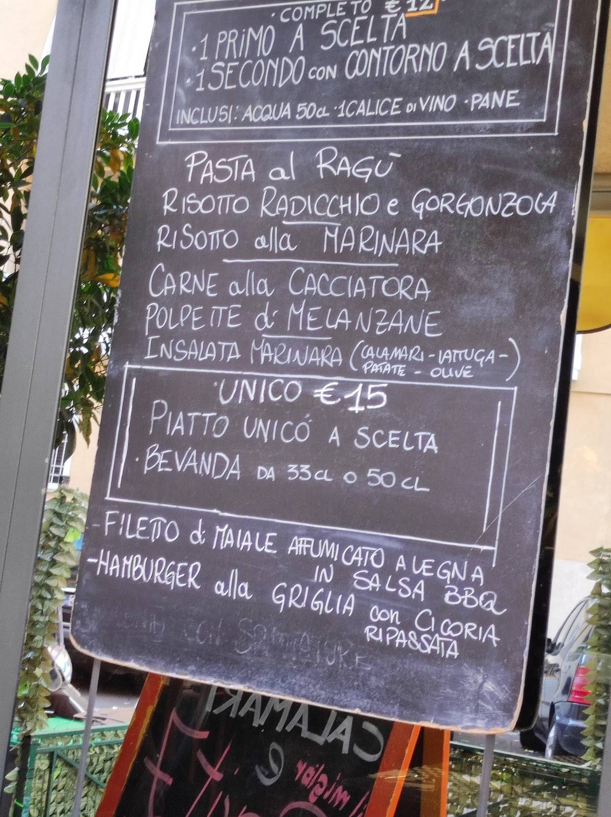 Menu di Ristorante la Caletta 