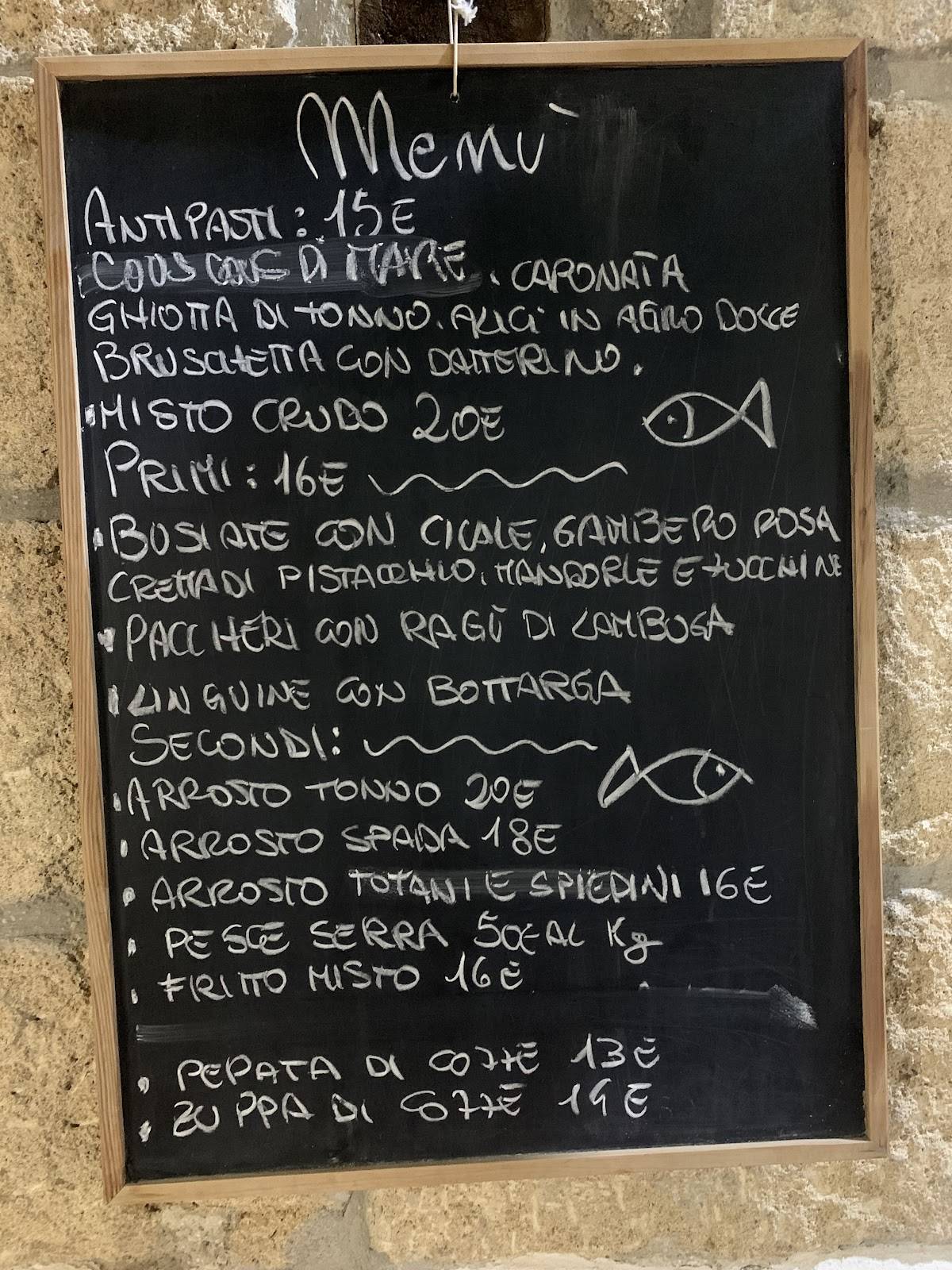 Menu di La Caverna Del Cico 