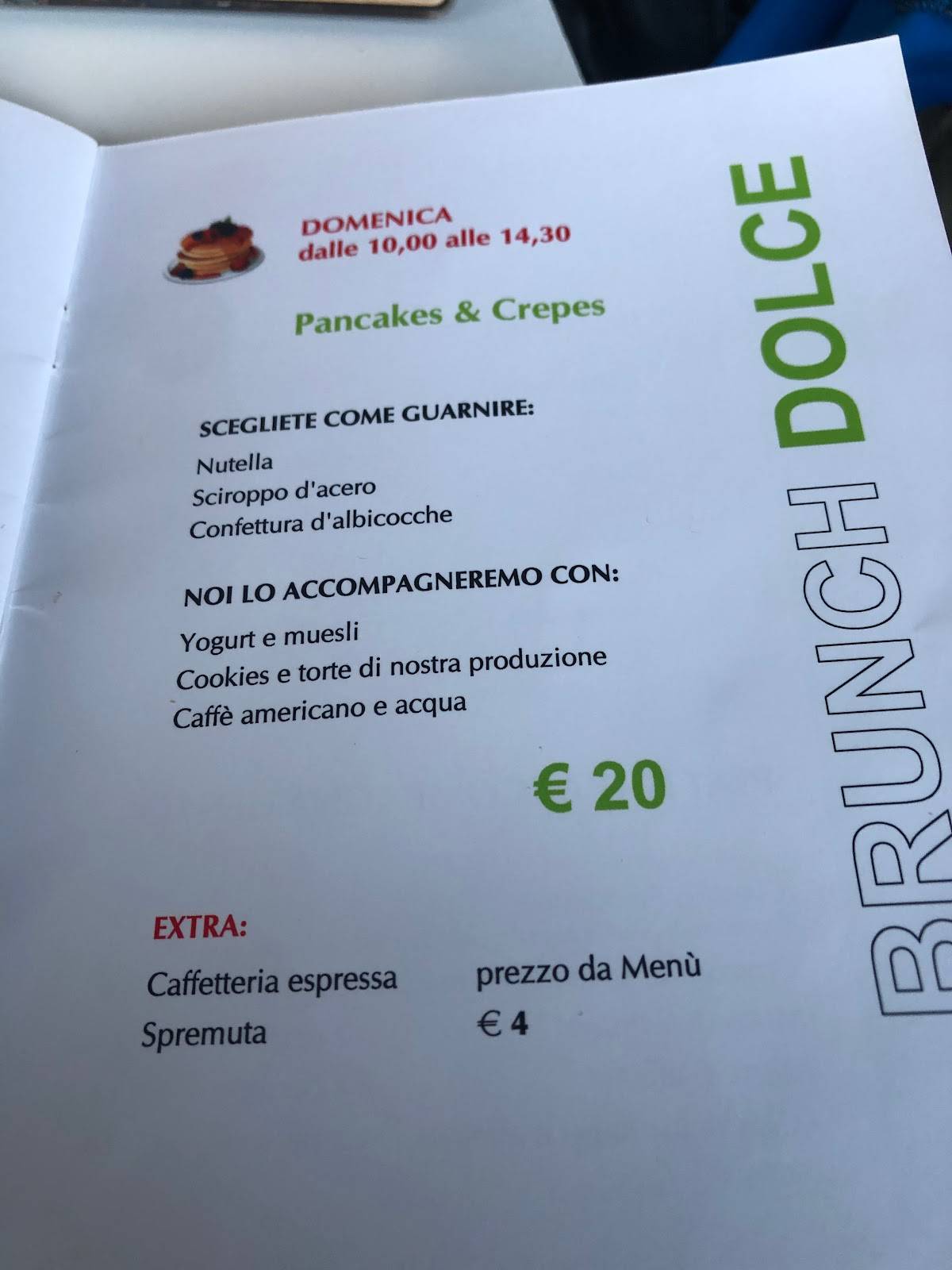 Menu di La Chiocciola degli Angeli 