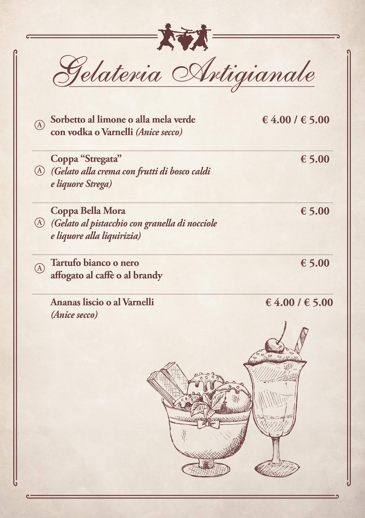 Menu di La Corte Bassa 