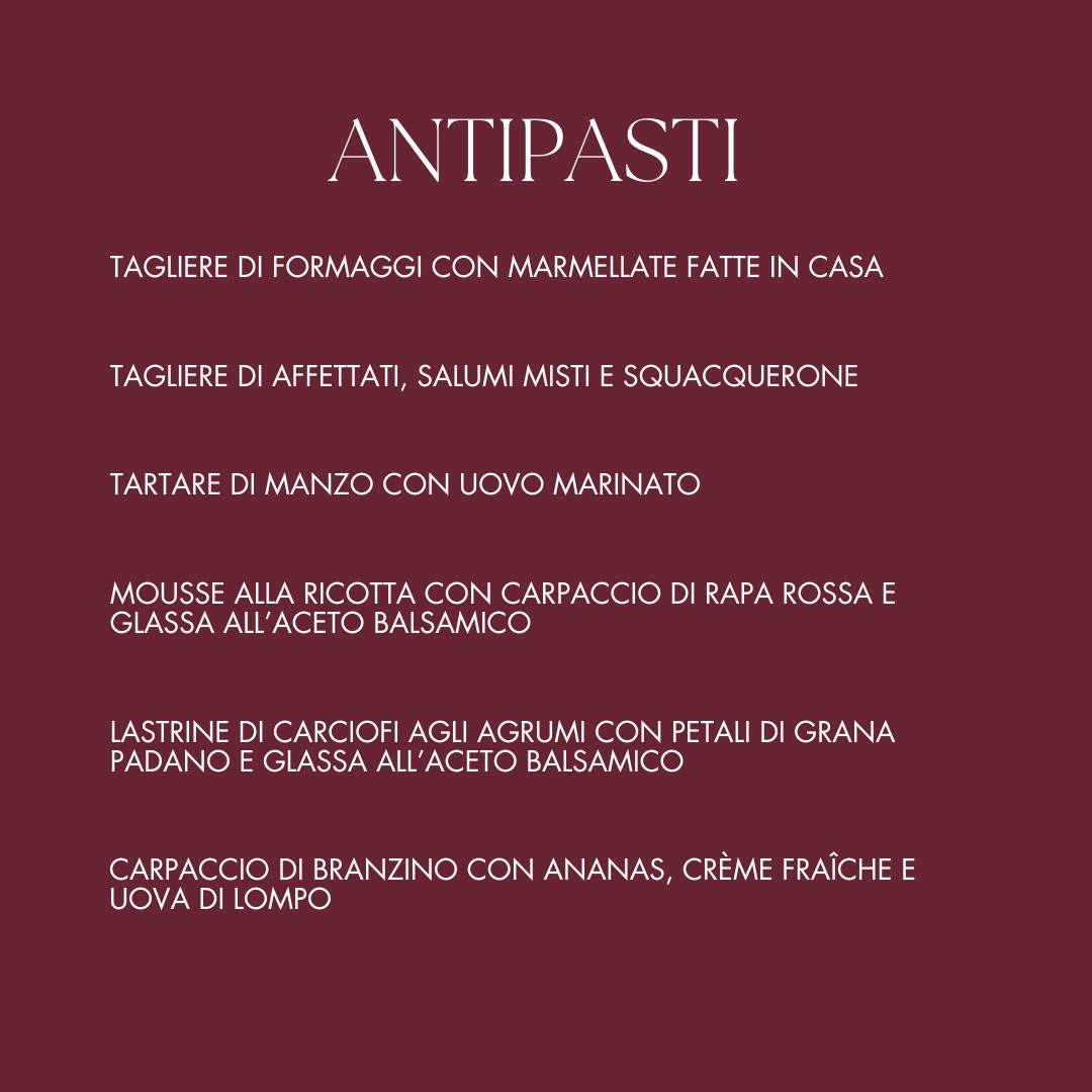 Menu di La Fatica - Antica Osteria 