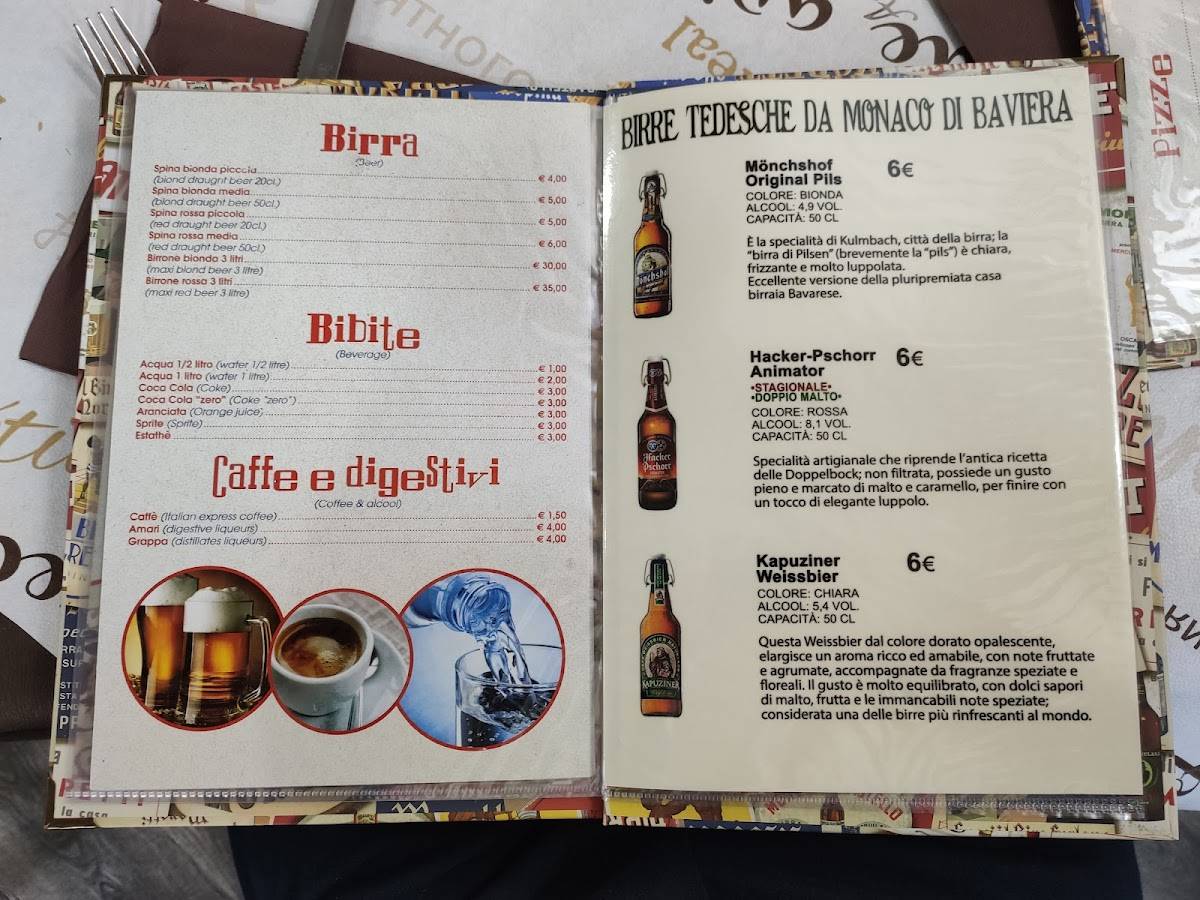 Menu di La Grotta Marinara 