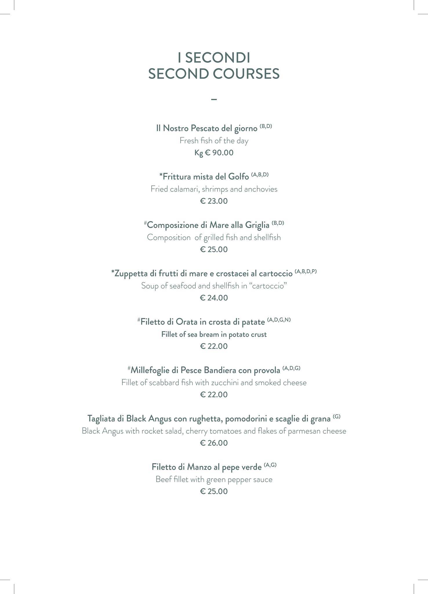 Menu di Ristorante La Limonaia 