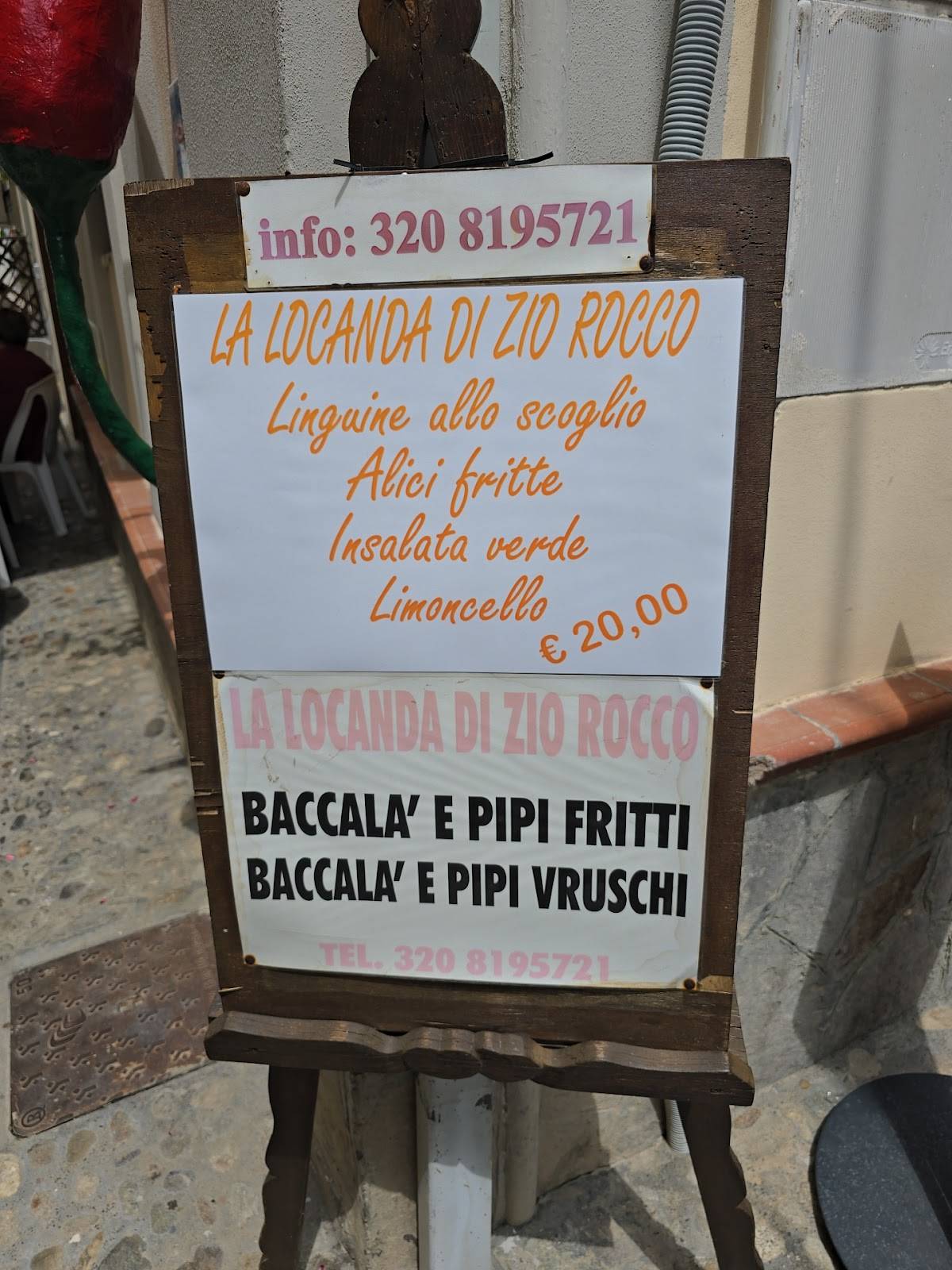 Menu di La Locanda Di Zio Rocco 