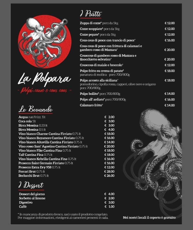 Menu di Ristorante La Polpara 