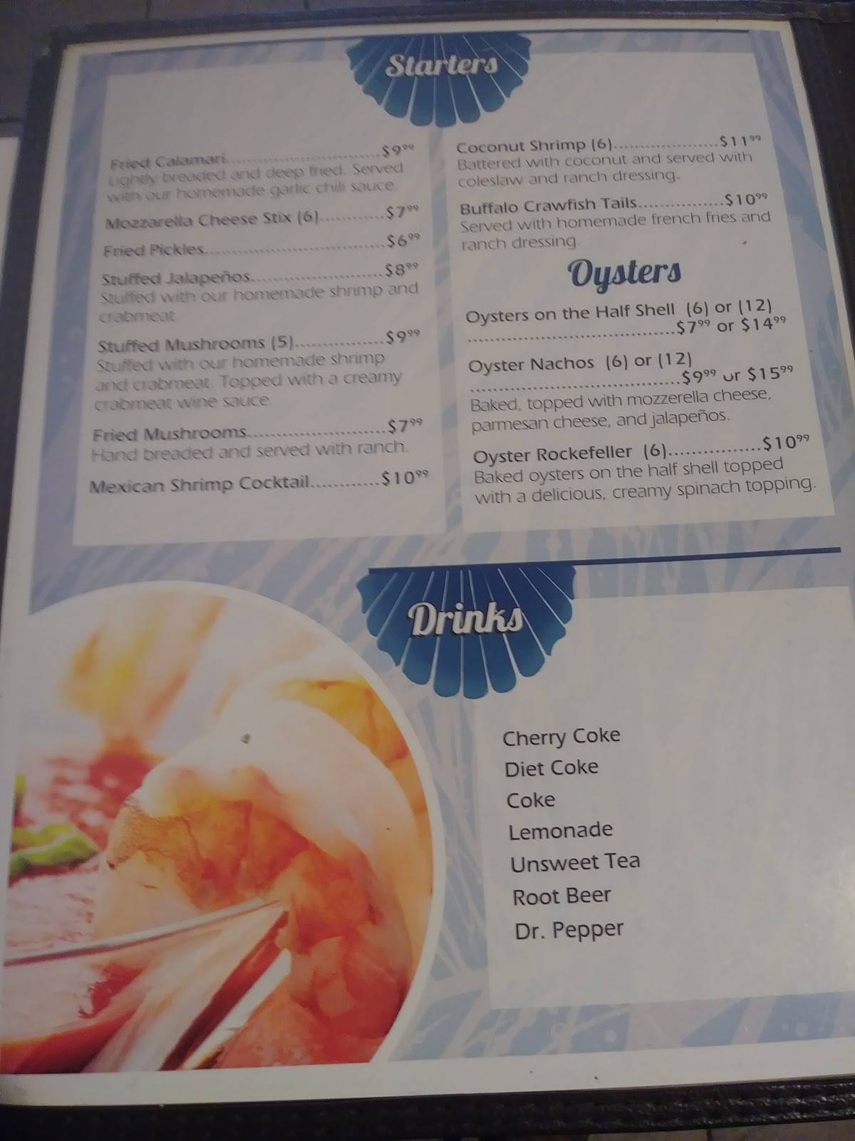 Menu at La Sirenita Seafood N Grill restaurant, Freeport