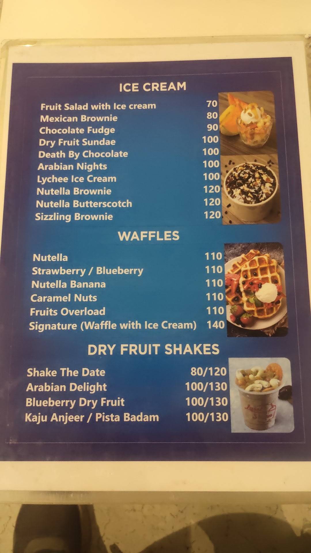 Lassi N Shakes menu