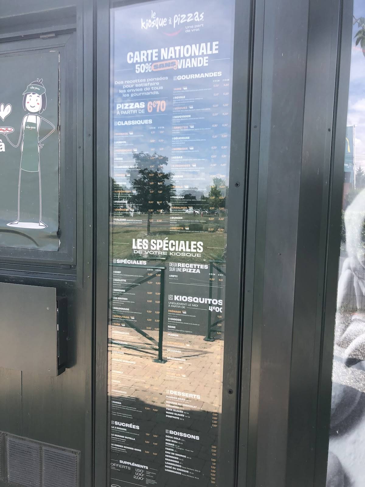 Menu de Kiosque à Pizzas Issoudun