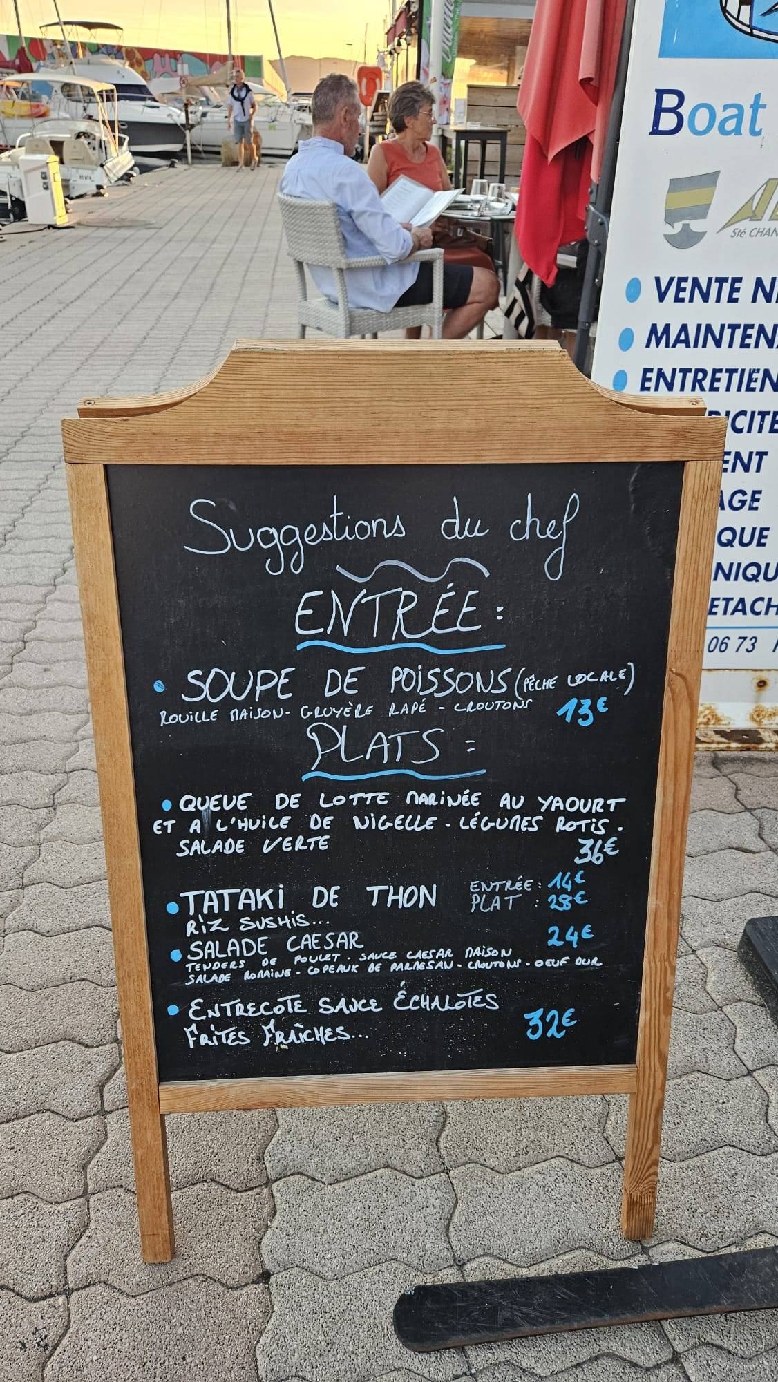 Menu de Le Pescadou