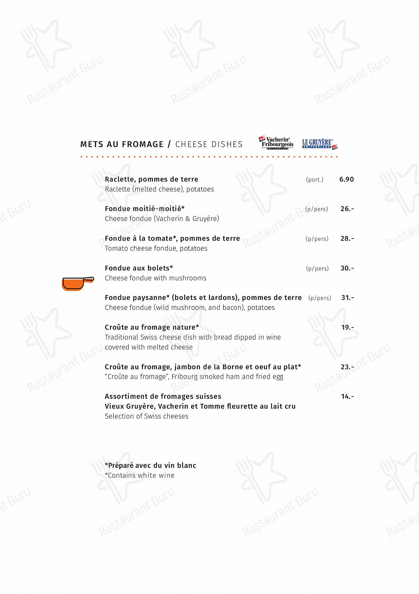 Restaurant Les Armures in Ginevra - Tea Menu