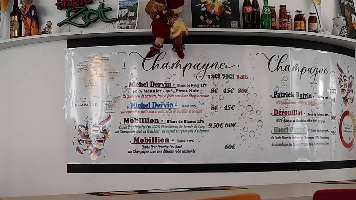 Menu de Lez'Arlequins