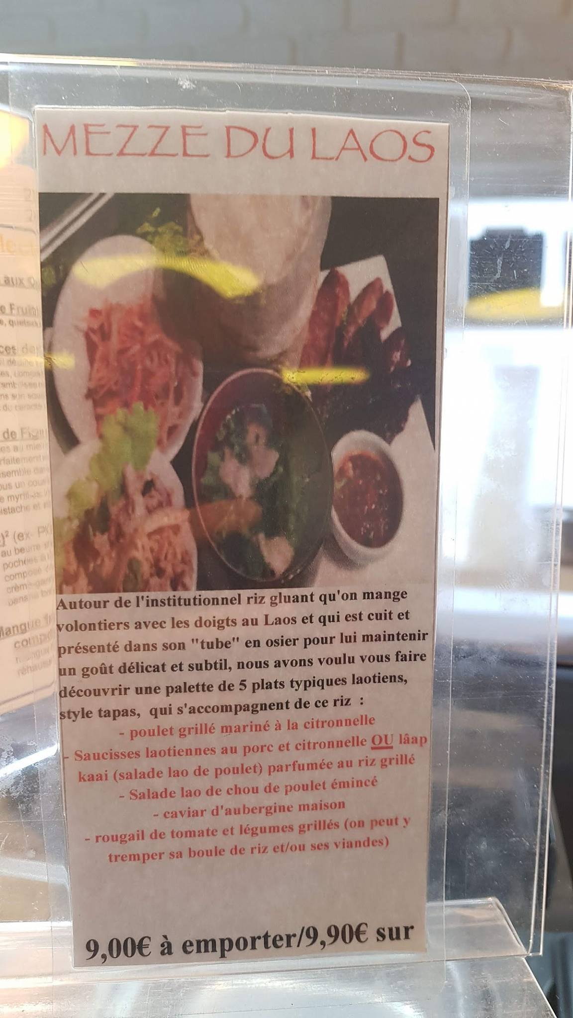 Menu de Little Saigon