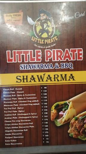 Little pirate menu