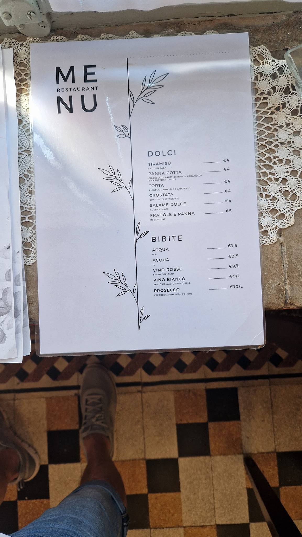 Menu di Locanda Codirosso 
