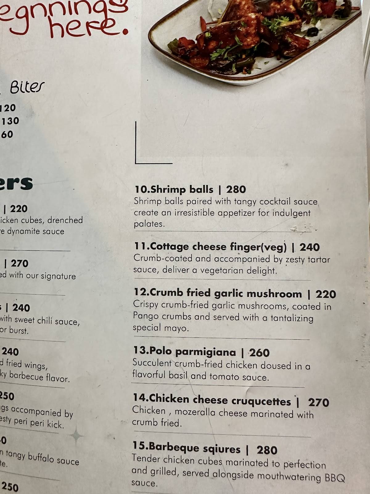 Lollino Cafe menu