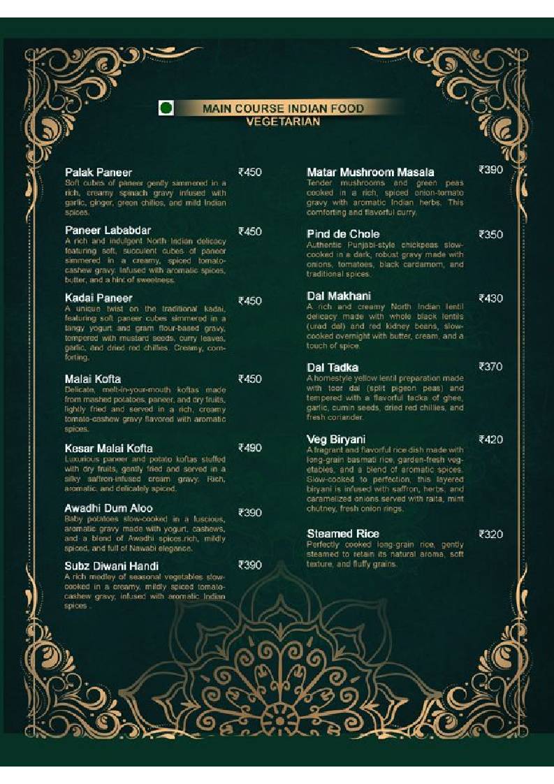 London Coffee Club (A unit of the wales), Agra menu