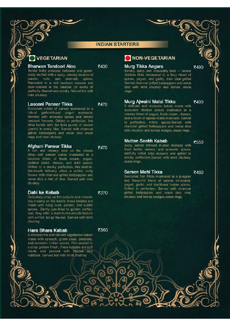 London Coffee Club (A unit of the wales), Agra menu
