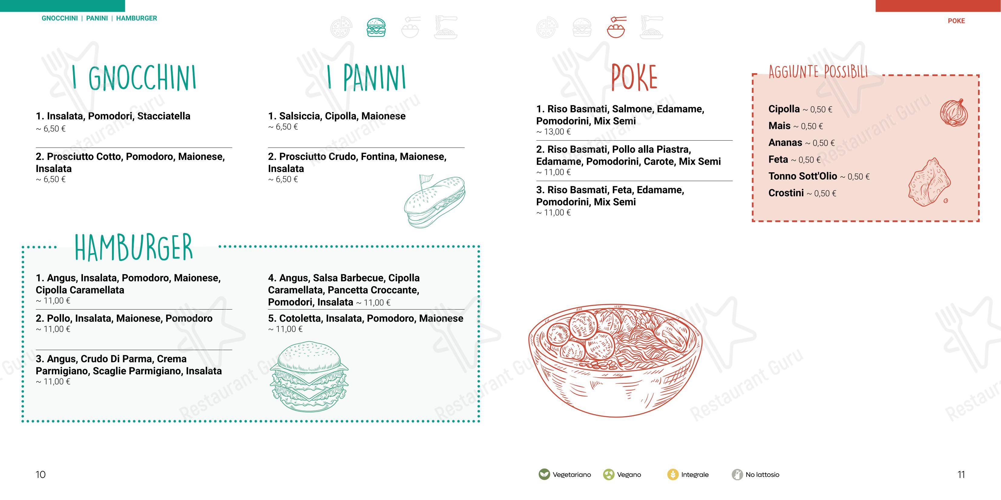 Menu bar per Luna Cafè in Castellarano