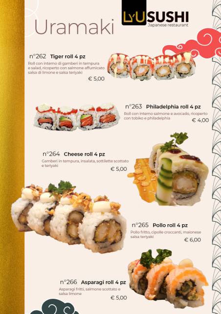 Menu di LyU Sushi Experience 