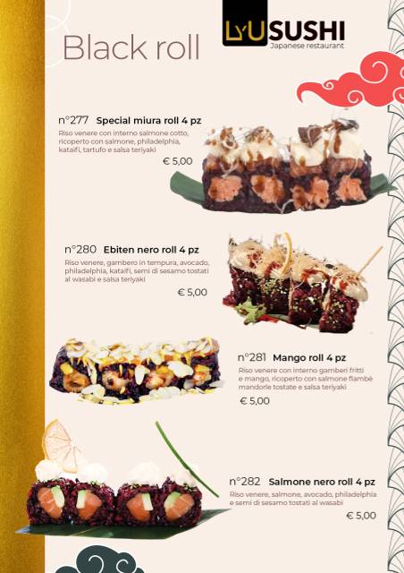 Menu di LyU Sushi Experience 