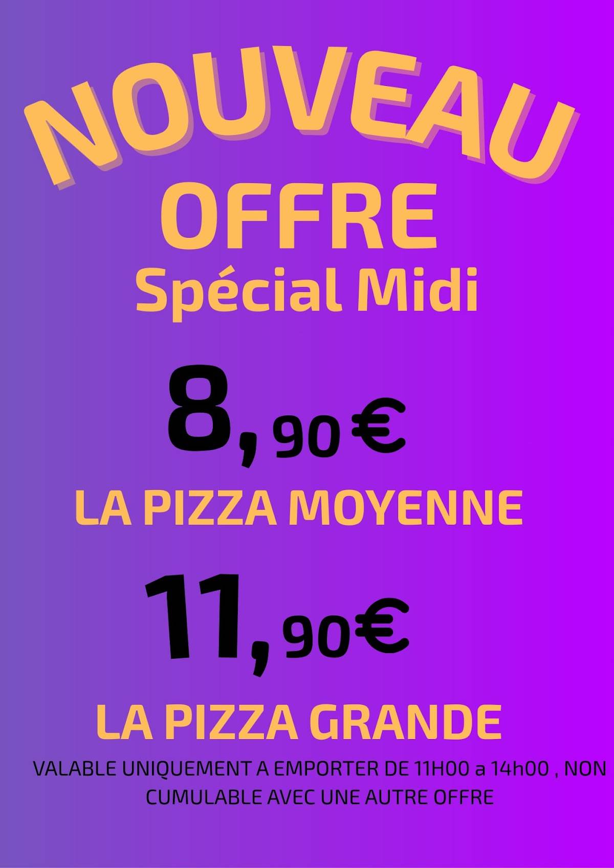Menu de M Pizza