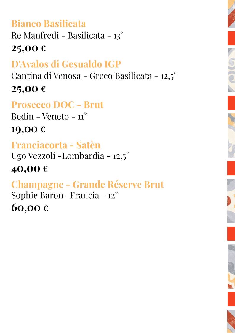 Menu di MANGIO la cucina come a casa 