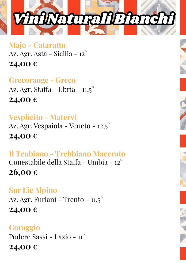 Menu di MANGIO la cucina come a casa 