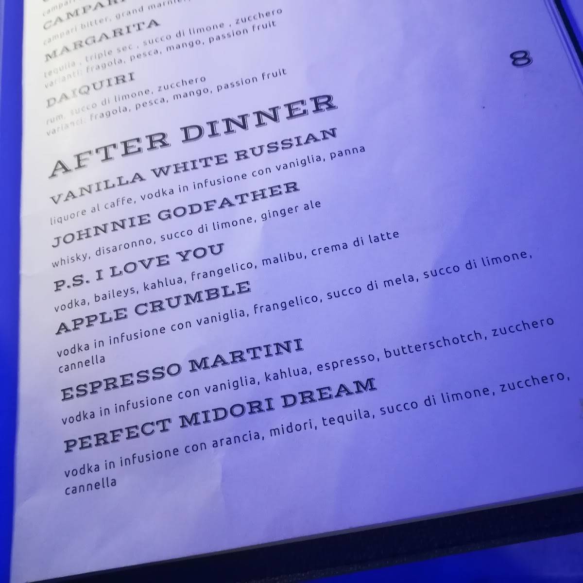 Menu di MM Lounge Restaurant 