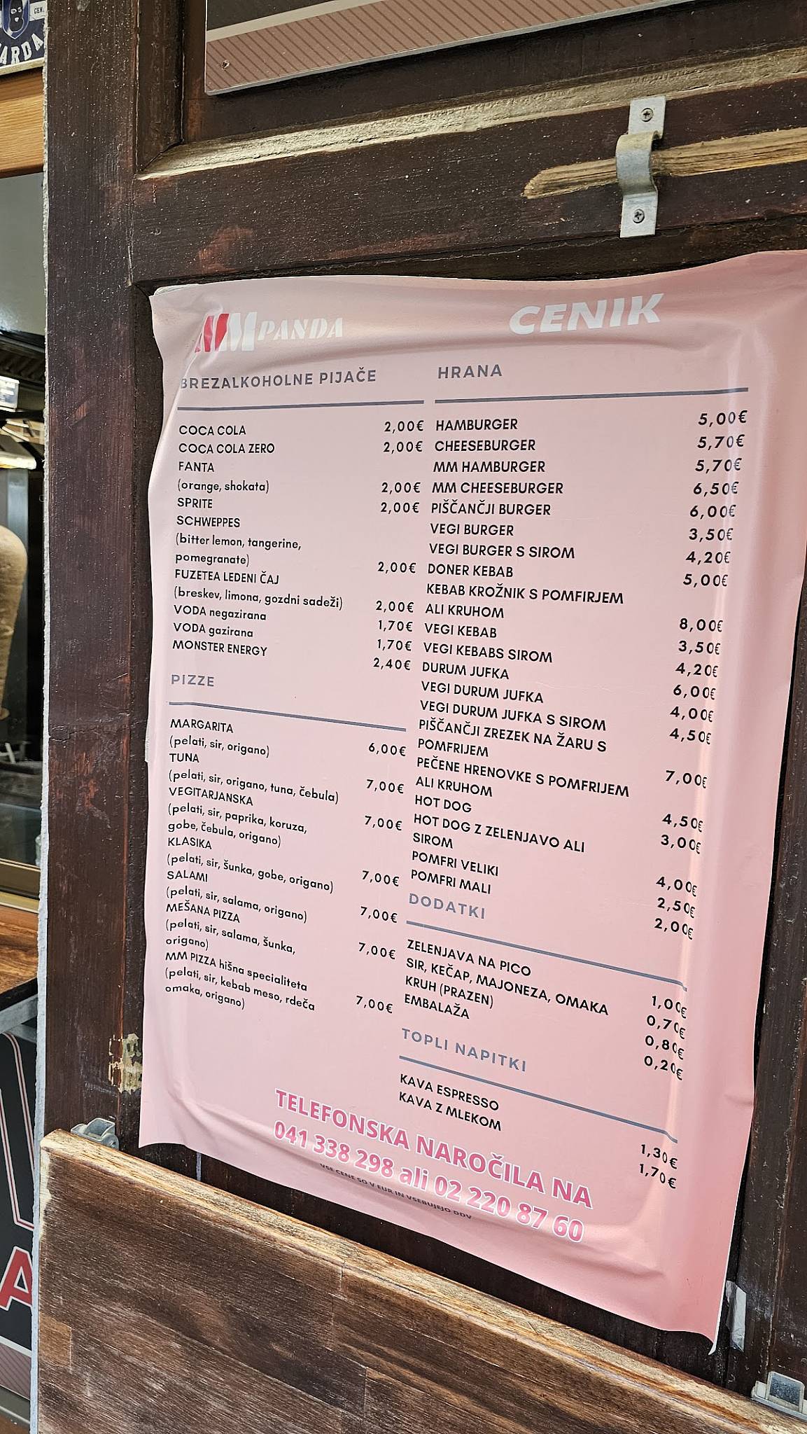 Menu di MM Panda, Fast Food 