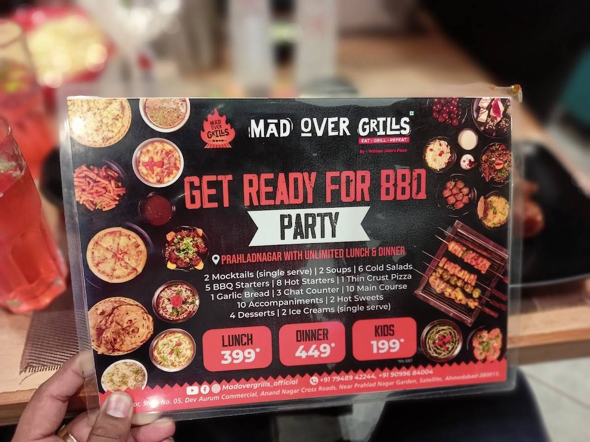 Menu at MOG Mad Over Grill Prahladnagar, Ahmedabad