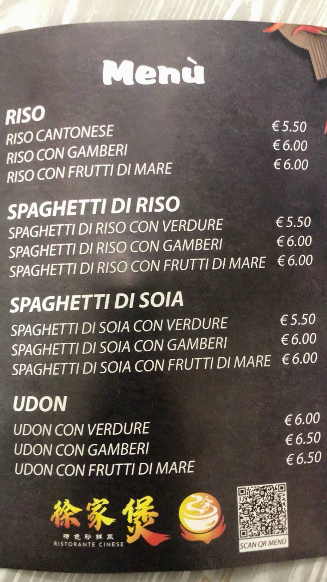 Menu di Ma La Tang 