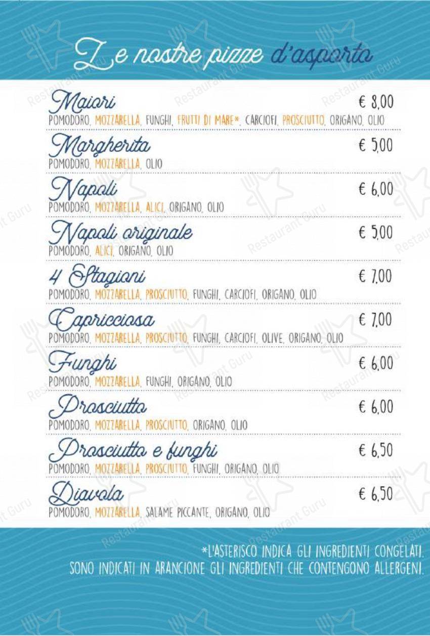Menu di Ristorante Pizzeria Maiori - 菜单