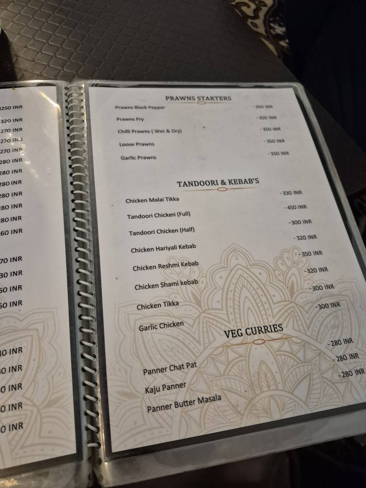 Mandi365 menu