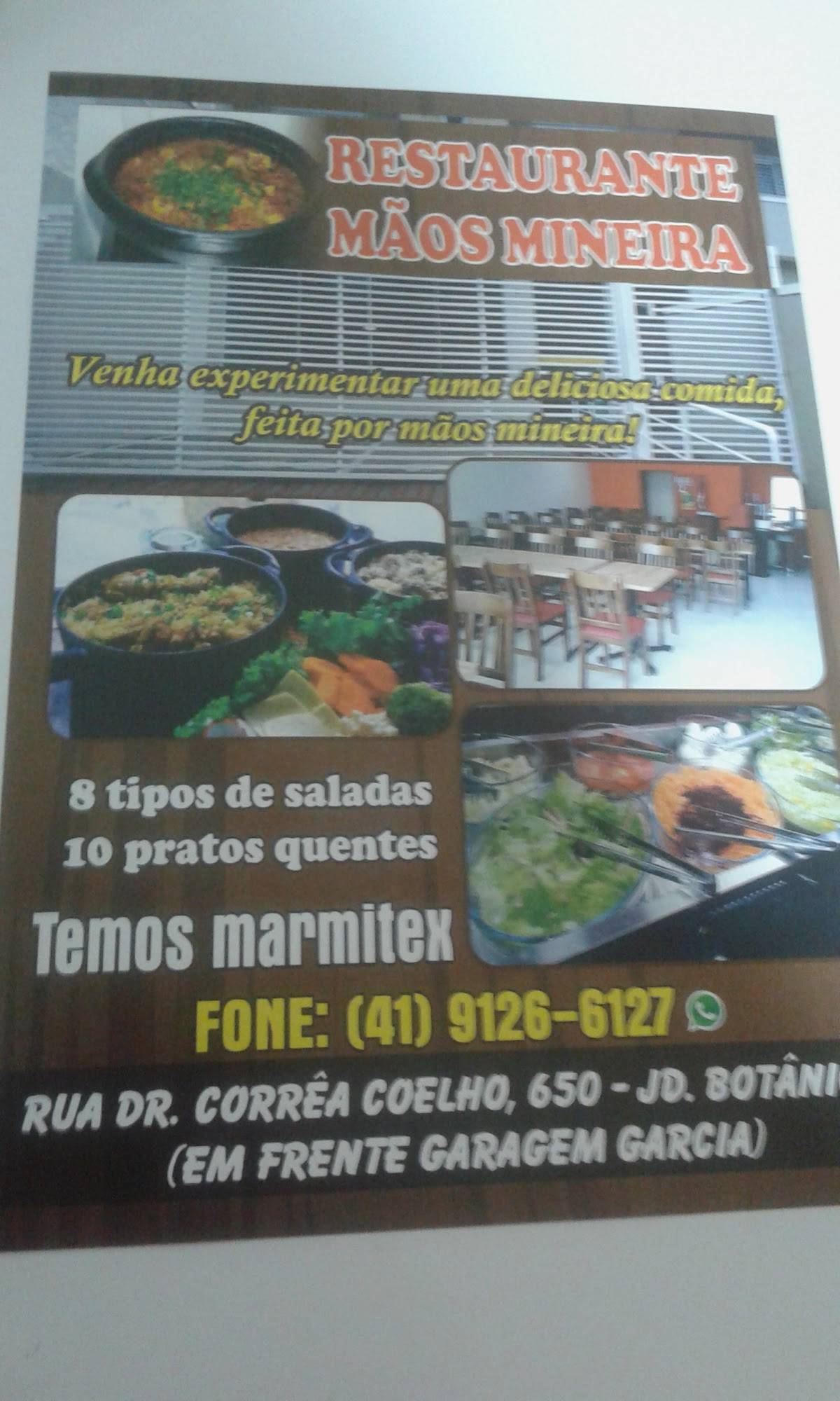 Restaurante Mãos Mineira cardápio