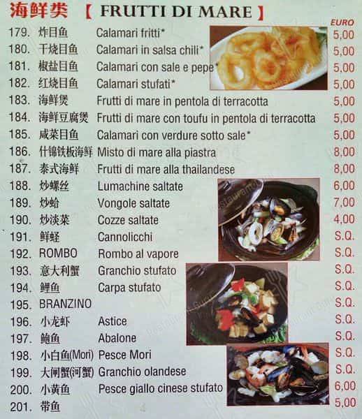 Menu di Mare D'Oro 