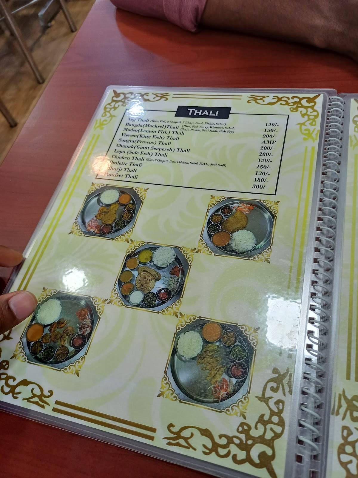 Apsara Restaurant menu