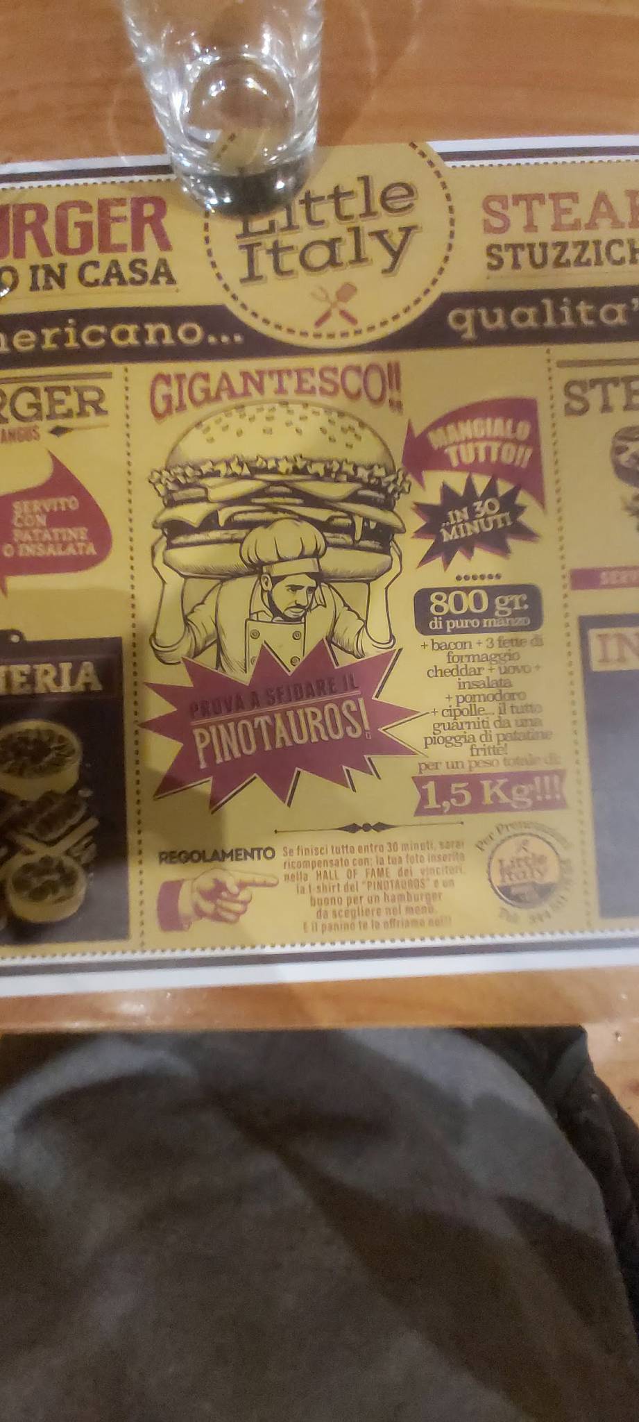 Menu di Mario's Little Italy 