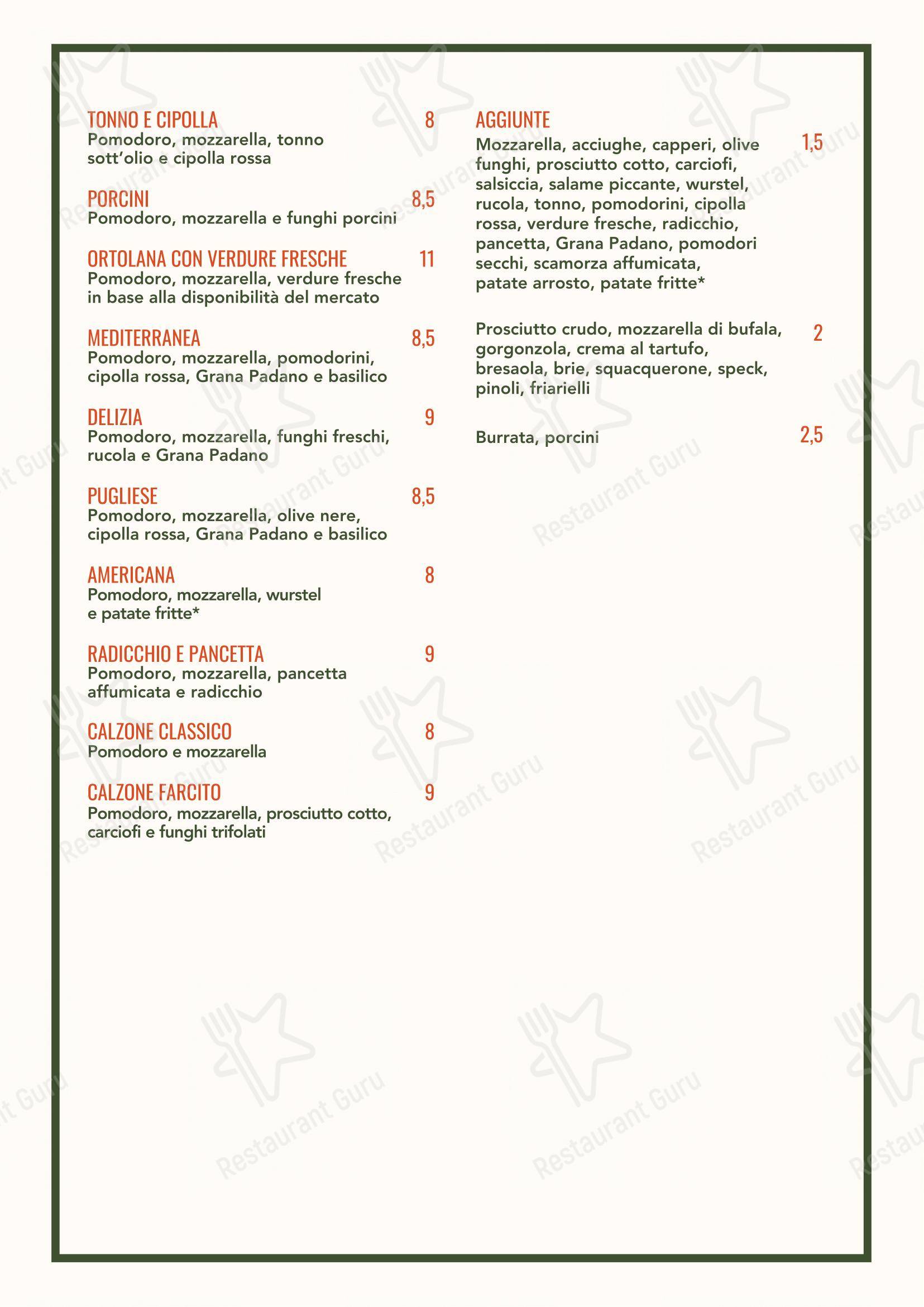 菜单 per Martoranello - Ristorante Pizzeria in Cesena