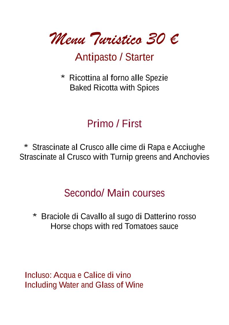 Menu di Ai Palmenti Ristorante 