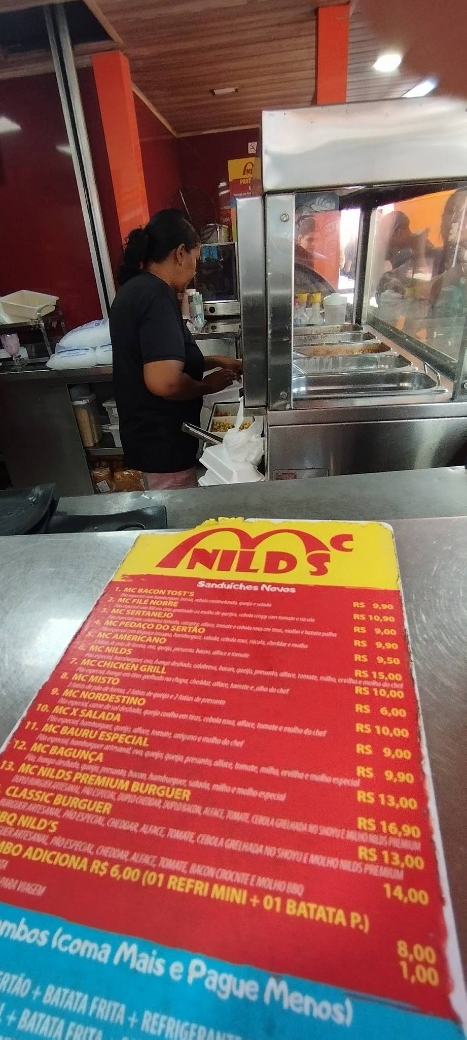 Mc Nilds cardápio