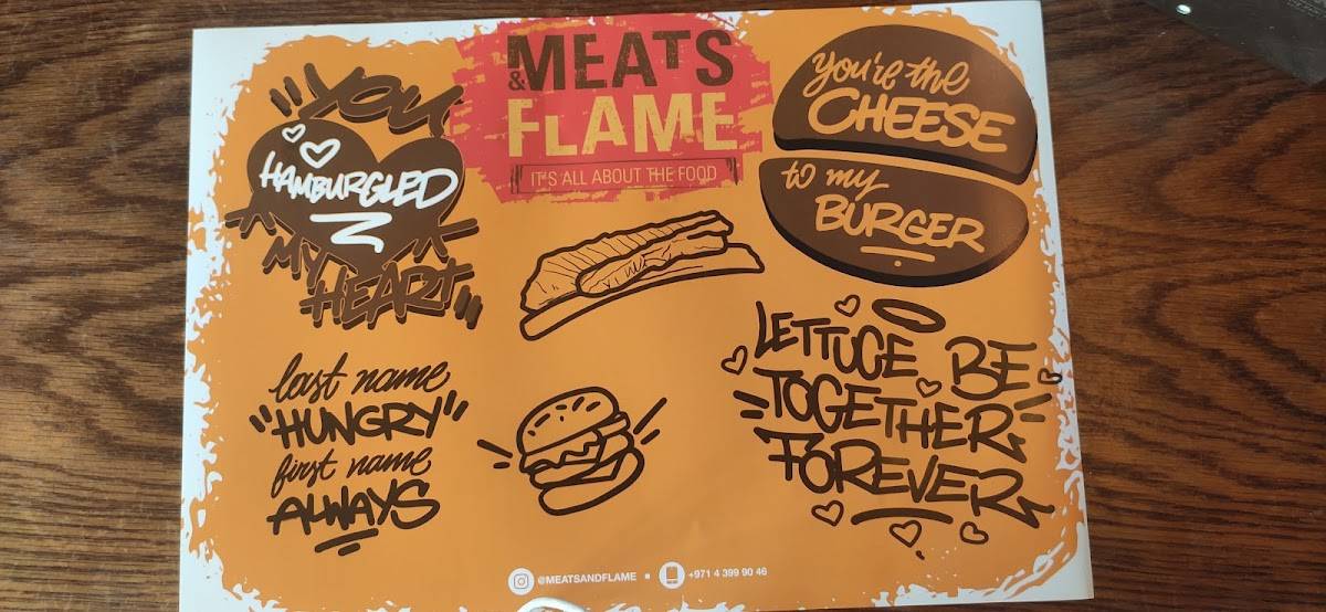 Menu at Meats And Flame restaurant, Dubai