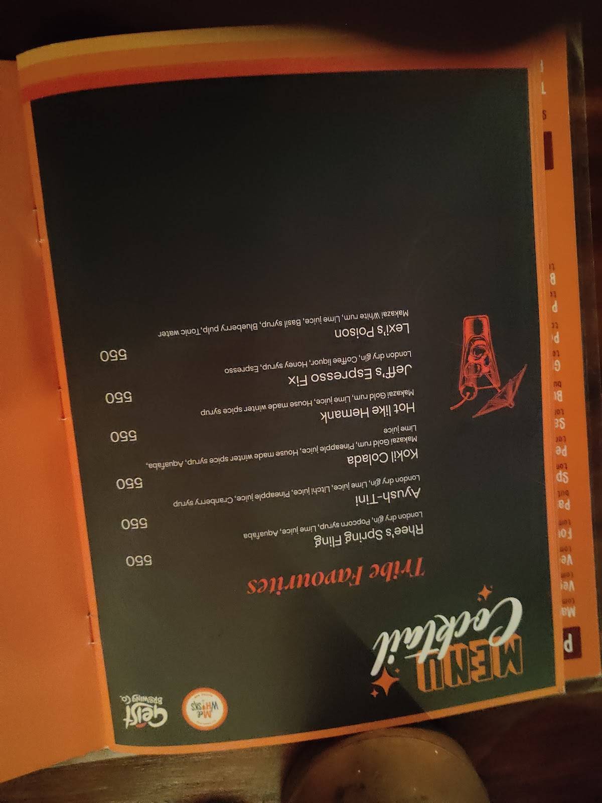 Mel Whisks menu